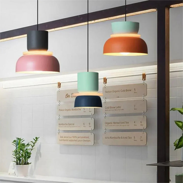 Dulcy Kleurblok Skandynawska Lampa Wisząca