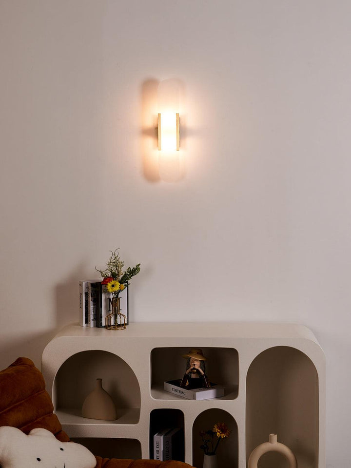 Lampa ścienna Melange Wydłużona Alabaster