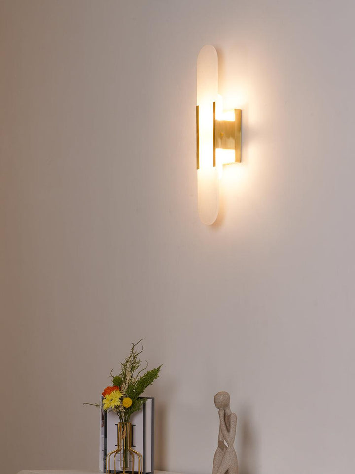 Lampa ścienna Melange Wydłużona Alabaster