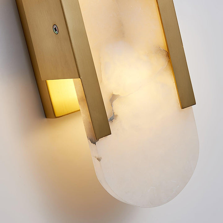 Lampa ścienna Melange Wydłużona Alabaster