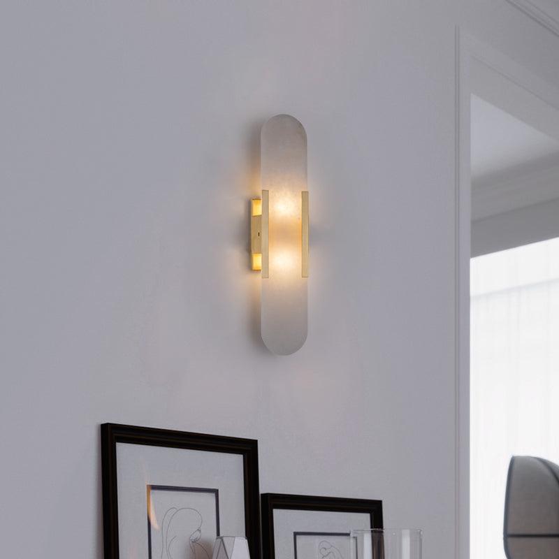 Lampa ścienna Melange Wydłużona Alabaster
