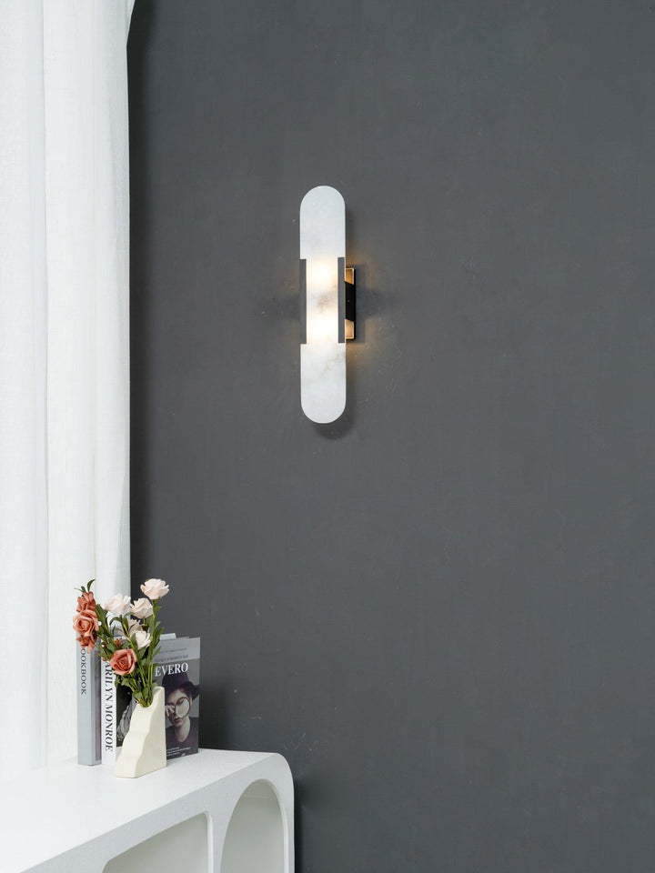 Lampa ścienna Melange Wydłużona Alabaster