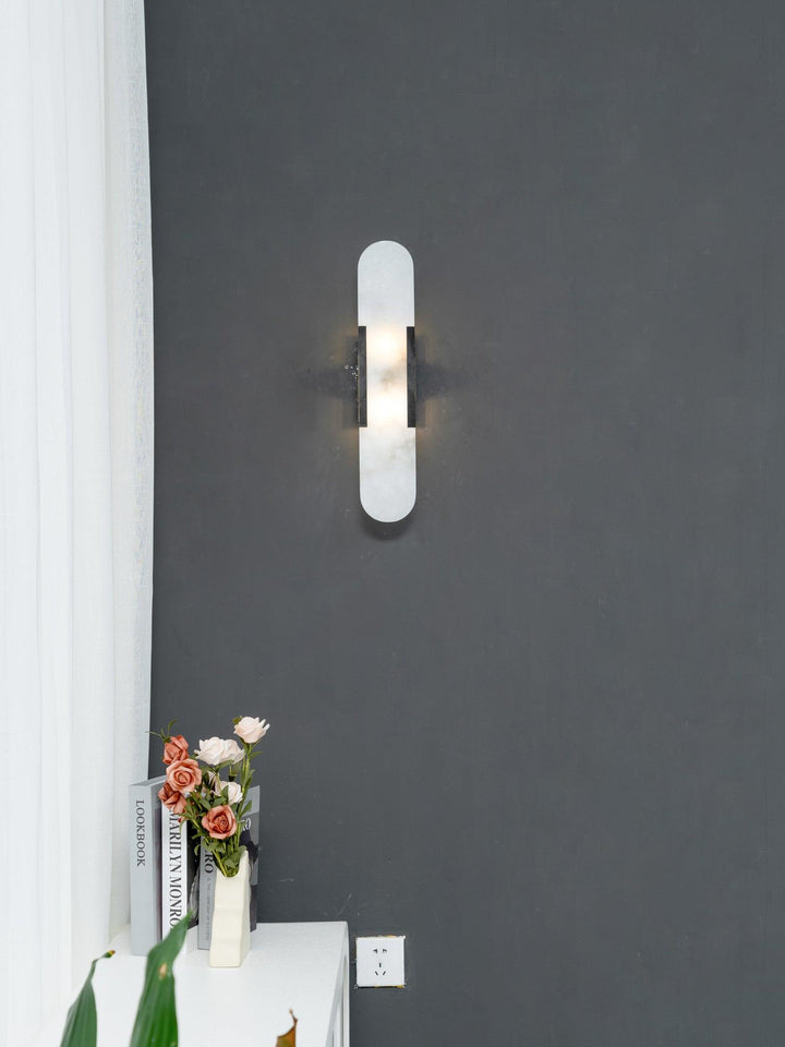Lampa ścienna Melange Wydłużona Alabaster