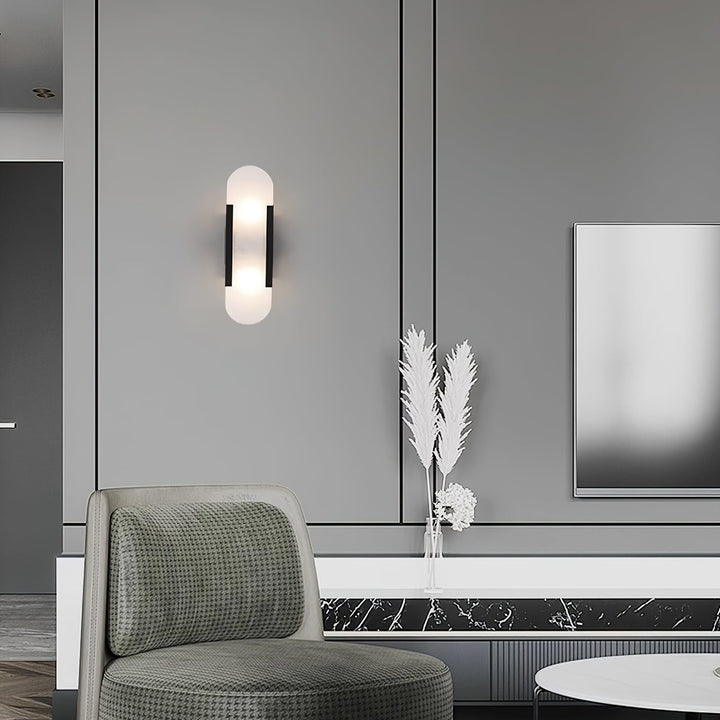 Lampa ścienna Melange Wydłużona Alabaster