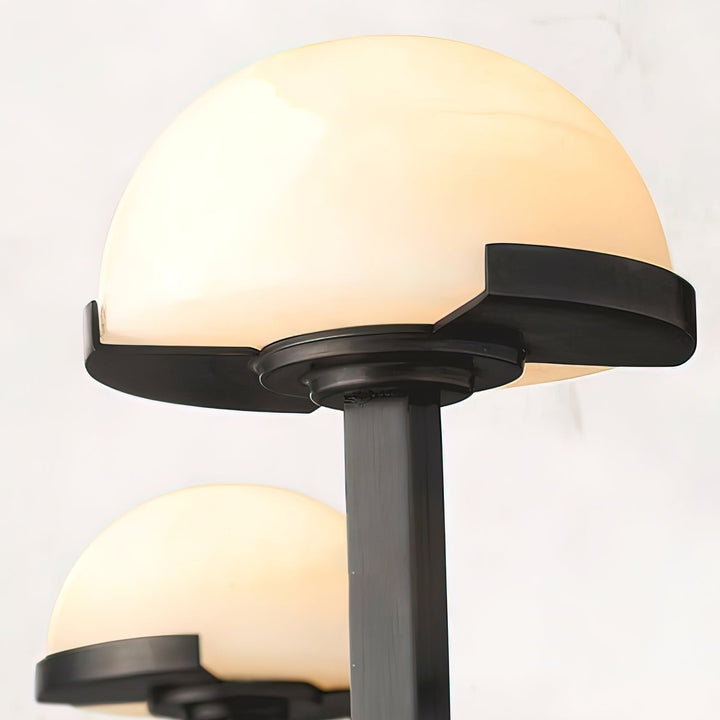 Lampa ścienna z alabastru w kształcie grzyba