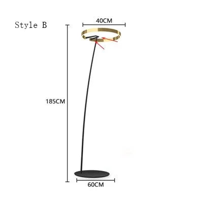 Skandynawska lampa stojąca LED