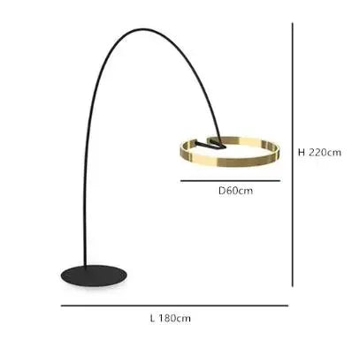 Skandynawska lampa stojąca LED