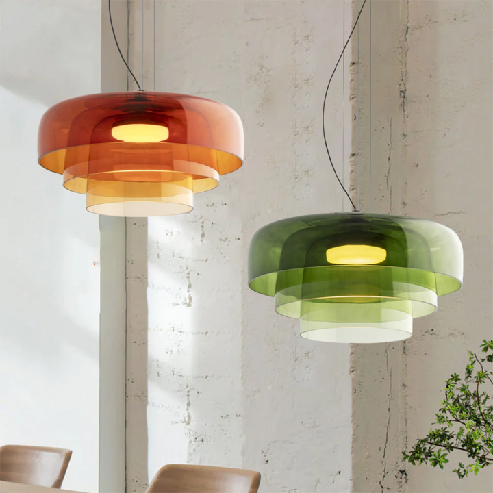 Szklana Lampa Sufitowa