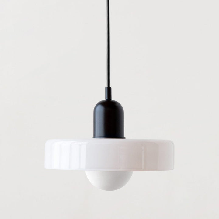 Lampa wisząca Bauhaus z kolorowego szkła