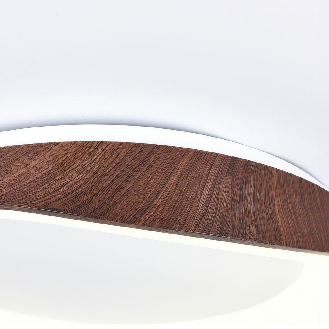 Skandynawska Artystyczna Lampa sufitowa z Drewnianym Wzorem