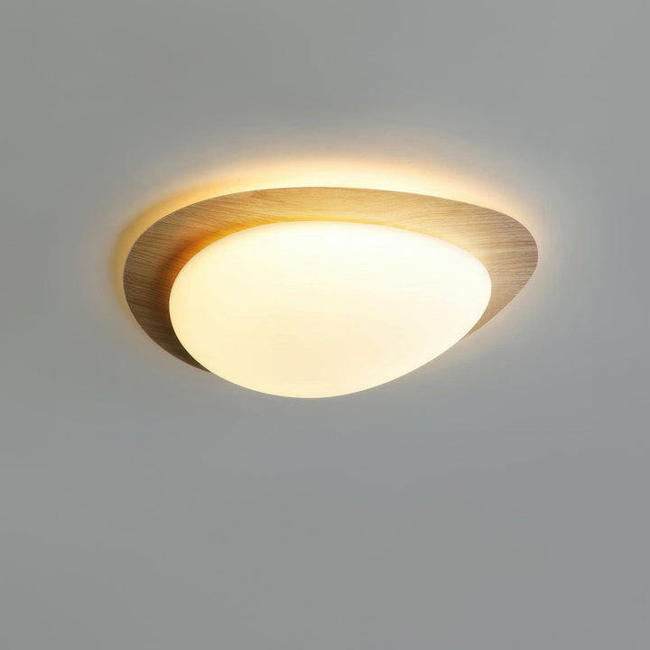 Skandynawska Lampa Sufitowa Pebble Wood Grain