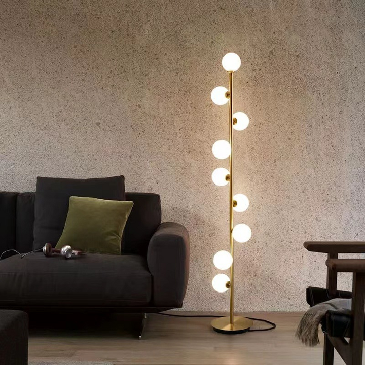 Nordycka szklana lampa podłogowa