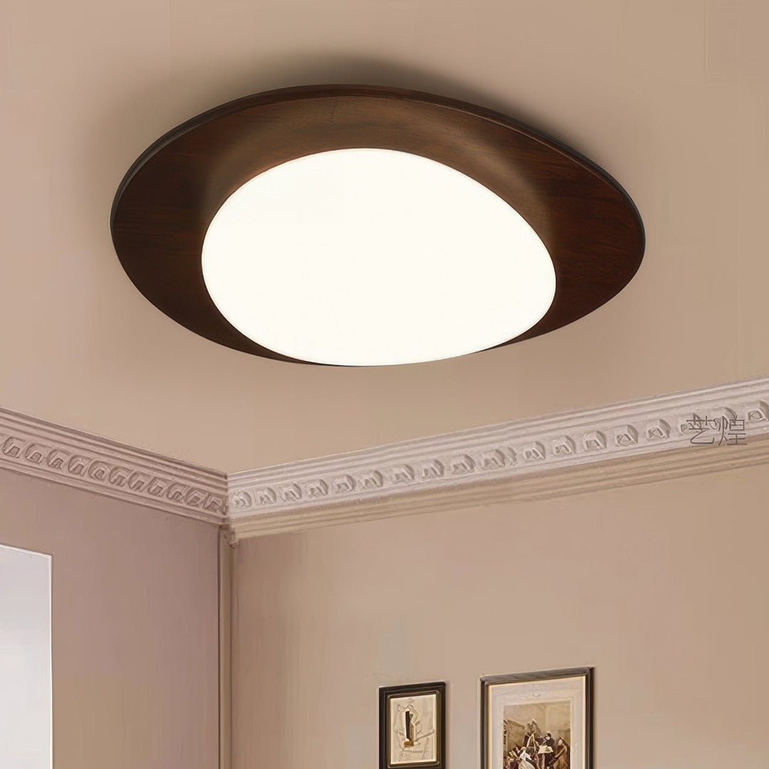 Skandynawska Lampa Sufitowa Pebble Wood Grain