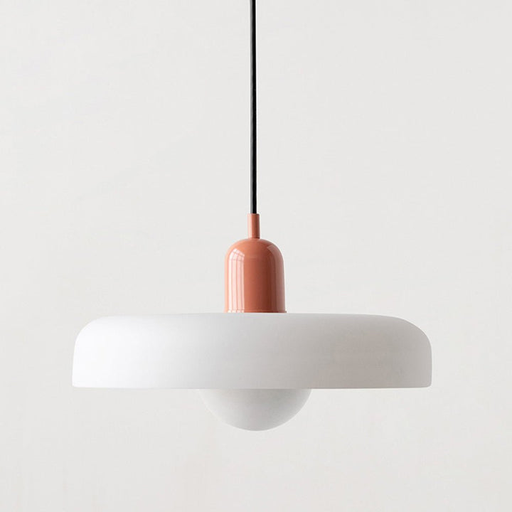 Lampa wisząca Bauhaus z kolorowego szkła