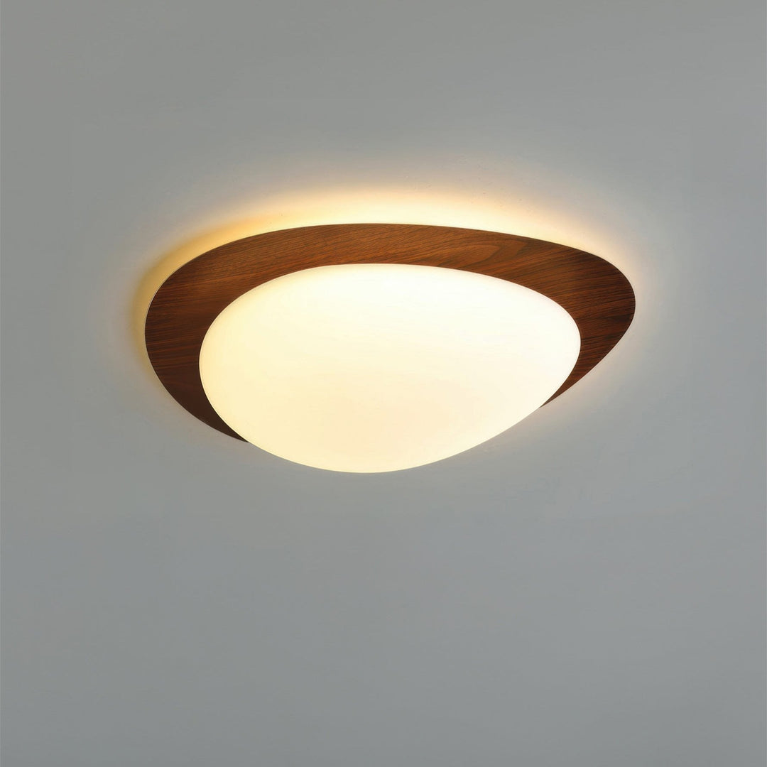 Skandynawska Lampa Sufitowa Pebble Wood Grain