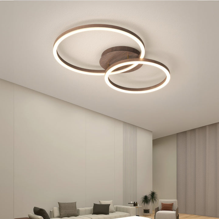 Elegancka Lampa Sufitowa w Kształcie Pierścienia