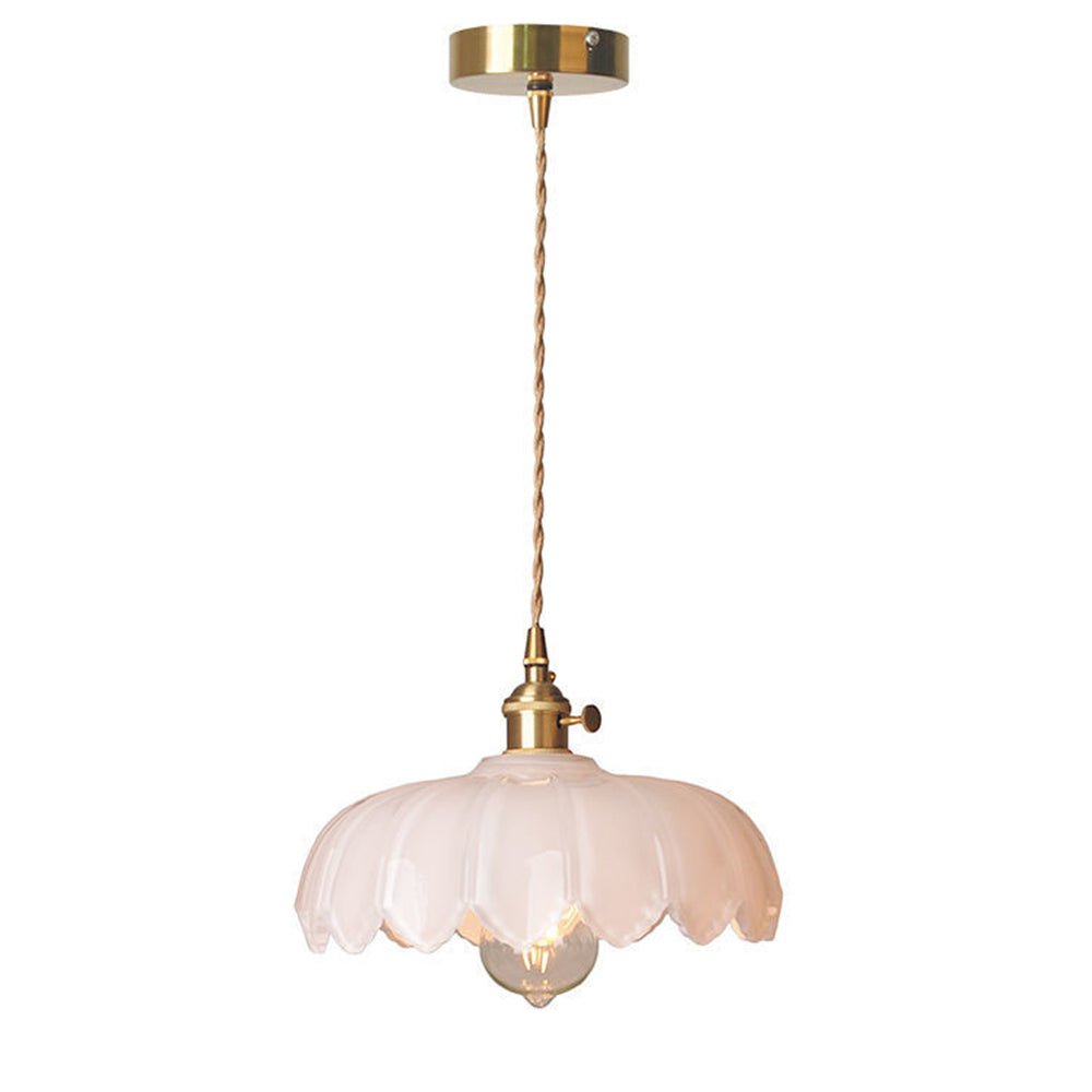 Vintage szklana lampa wisząca