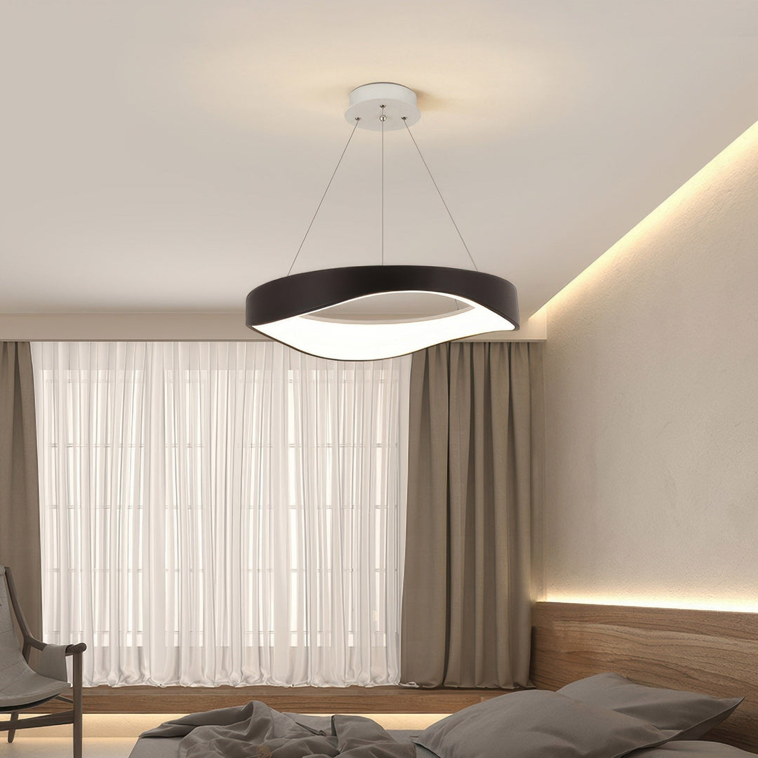 Nowoczesna Okrągła Lampa LED Wisząca do Wszechstronnej Oświetlenia Wnętrz