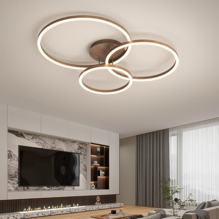 Elegancka Lampa Sufitowa w Kształcie Pierścienia