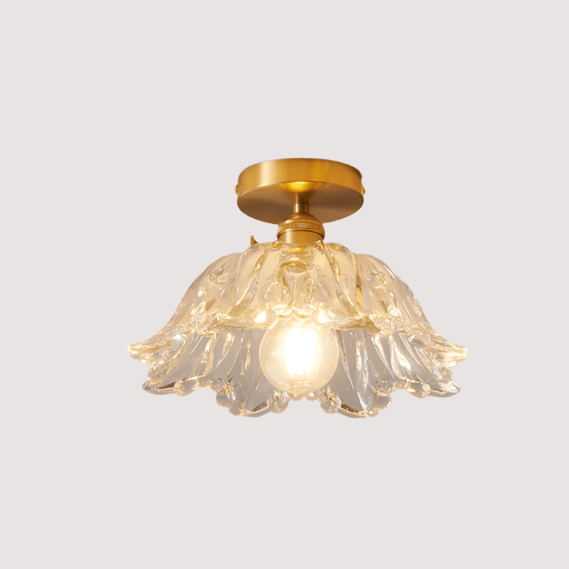 Szklana Lampa Wisząca Kwiat