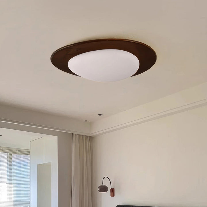 Skandynawska Lampa Sufitowa Pebble Wood Grain