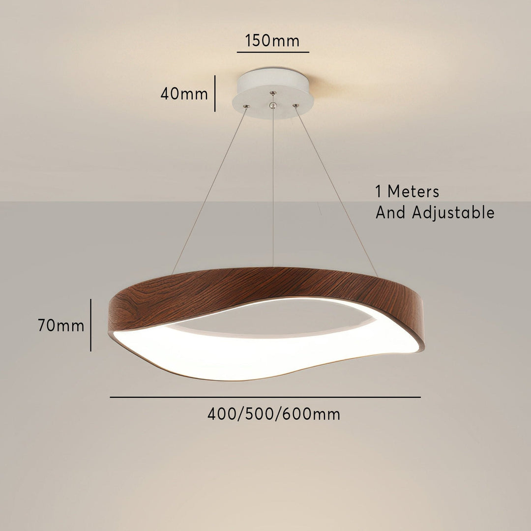 Nowoczesna Okrągła Lampa LED Wisząca do Wszechstronnej Oświetlenia Wnętrz