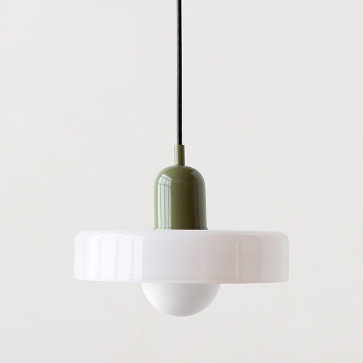 Lampa wisząca Bauhaus z kolorowego szkła