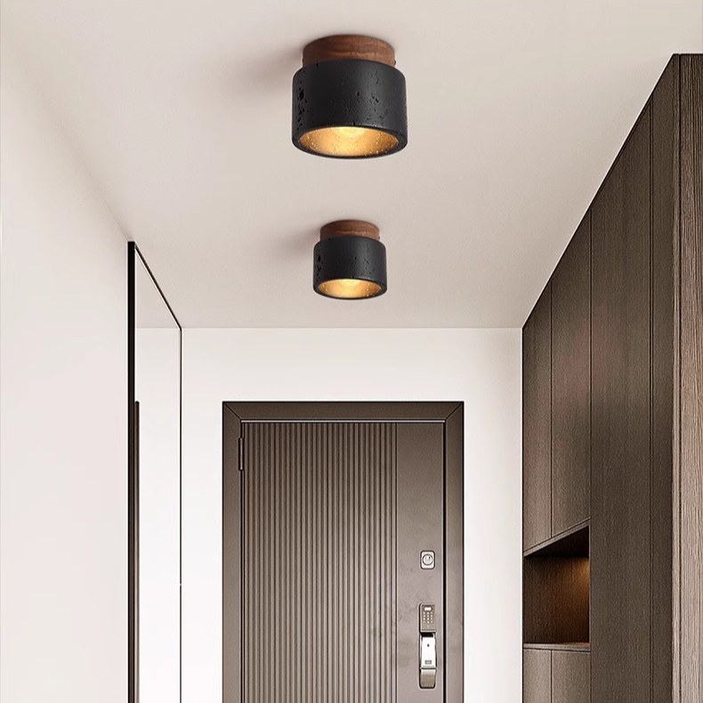 Lampa sufitowa Ascend z kamienia