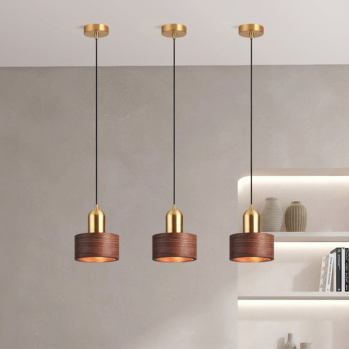 Lampa Wisząca Cylinder w Stylu Japońskim