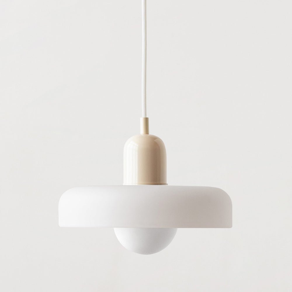 Lampa wisząca Bauhaus z kolorowego szkła