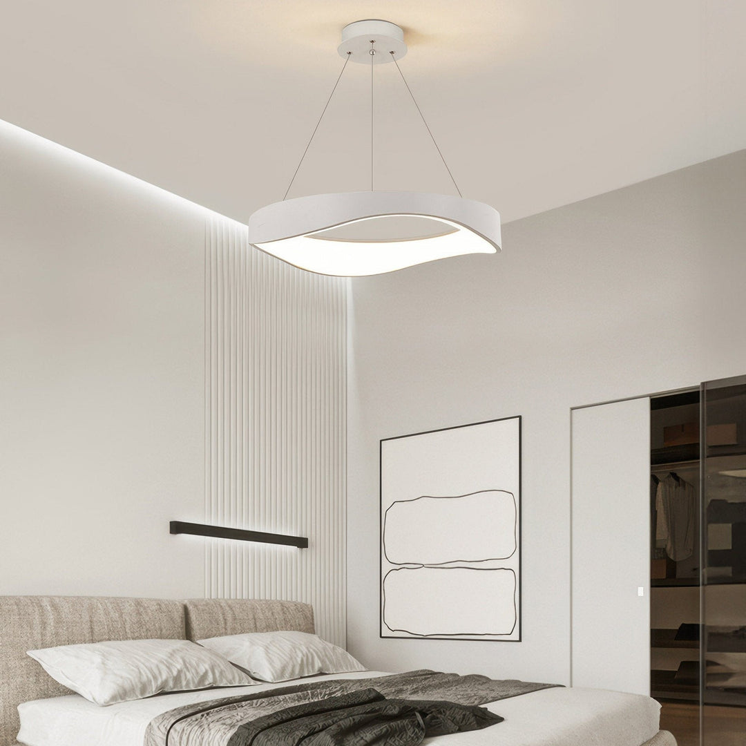 Nowoczesna Okrągła Lampa LED Wisząca do Wszechstronnej Oświetlenia Wnętrz