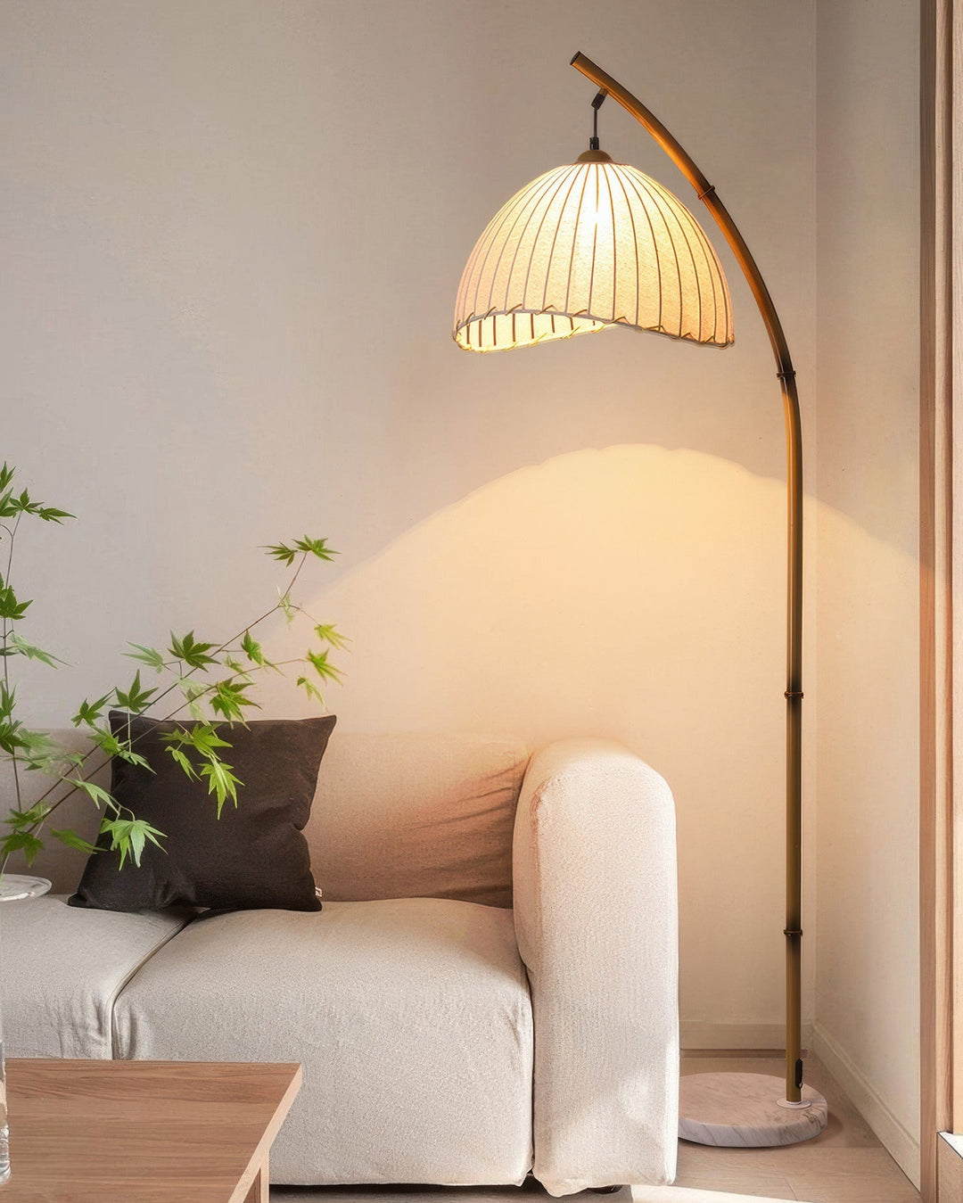Lampa Podłogowa Zen z Bambusa Kulturalnego