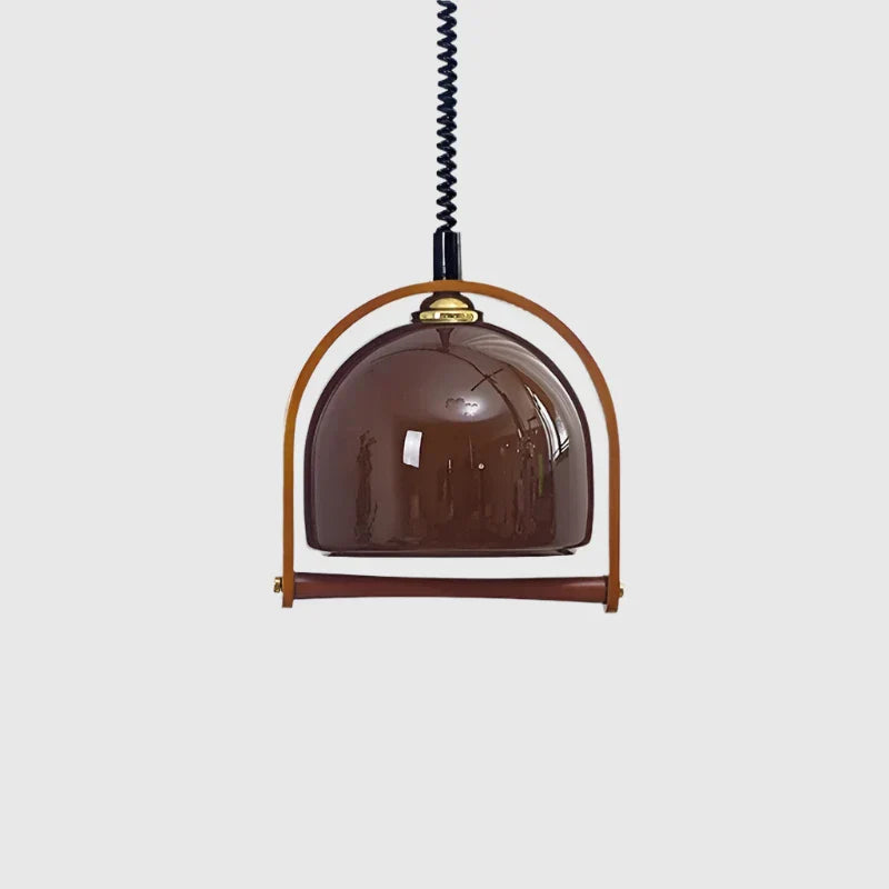 Vintage Bauhaus drewniane lampy wiszące