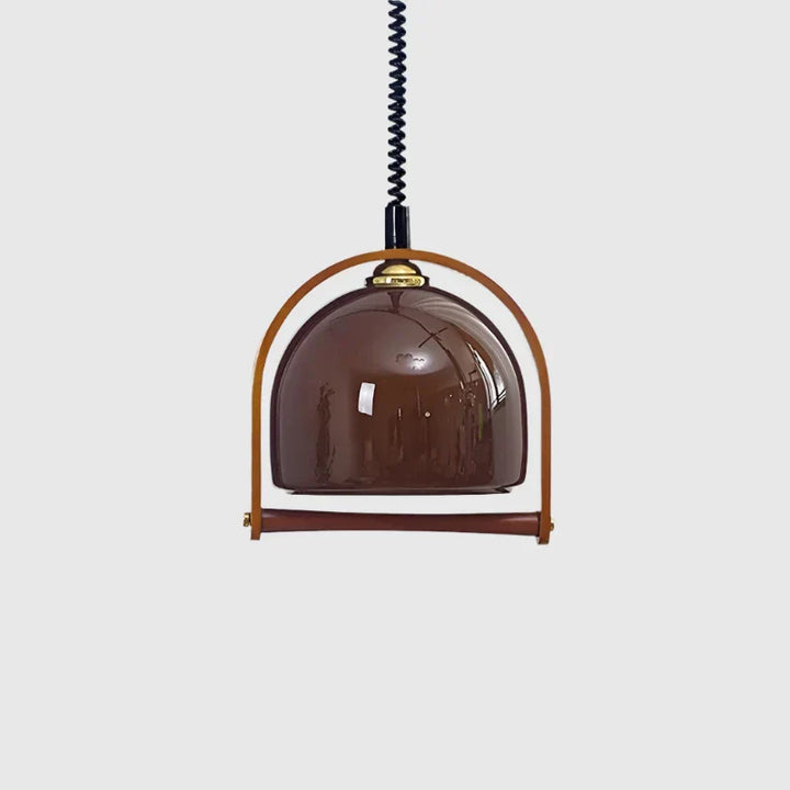 Vintage Bauhaus drewniane lampy wiszące