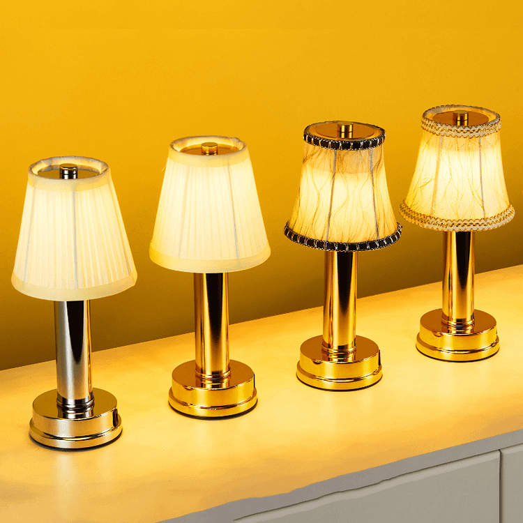 LED bezprzewodowa metalowa lampa stołowa