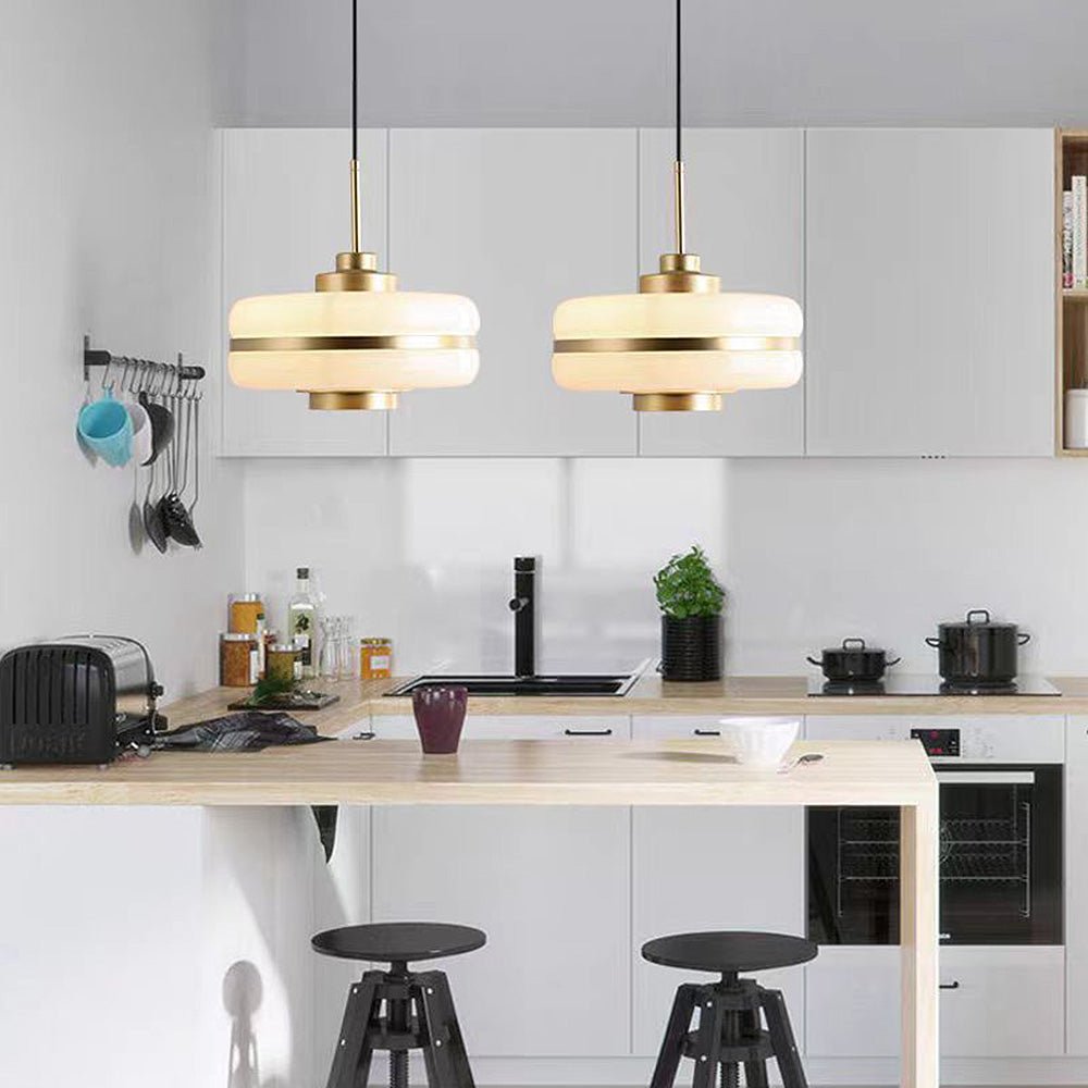 Skandynawska lampa wisząca z luksusowego szkła
