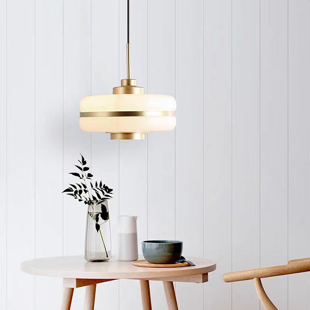 Skandynawska lampa wisząca z luksusowego szkła