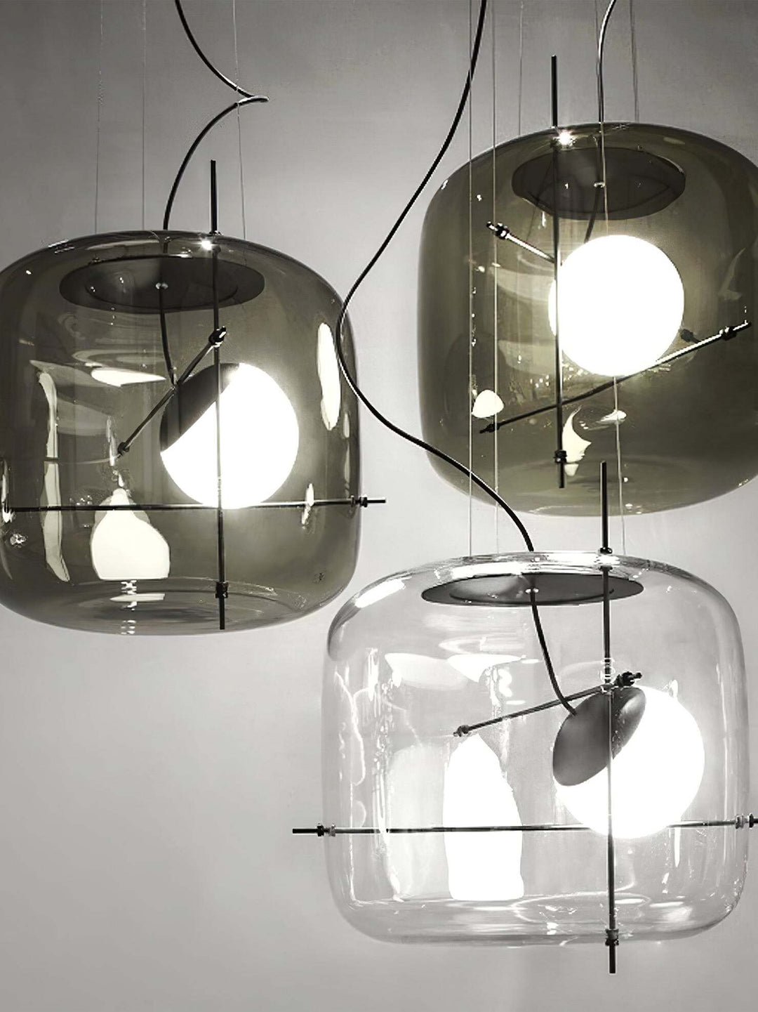 Lampa wisząca Plot ze szkła