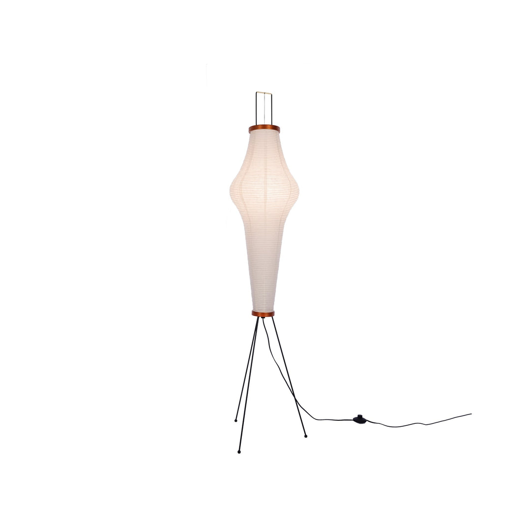 Lampa podłogowa z papieru ryżowego
