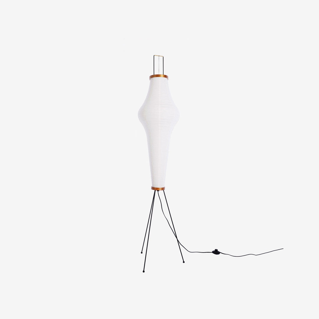 Lampa podłogowa z papieru ryżowego