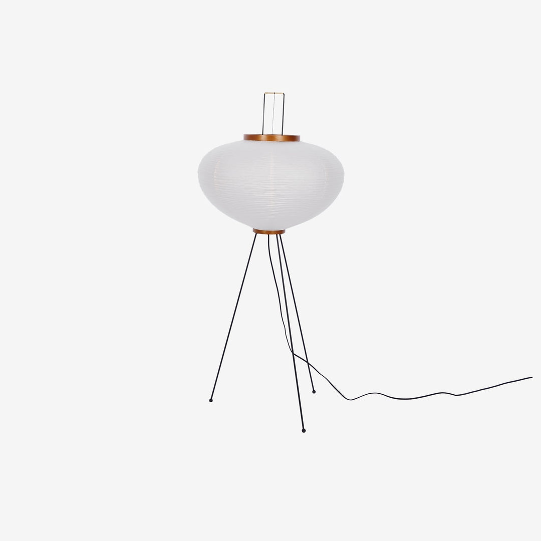 Lampa podłogowa z papieru ryżowego
