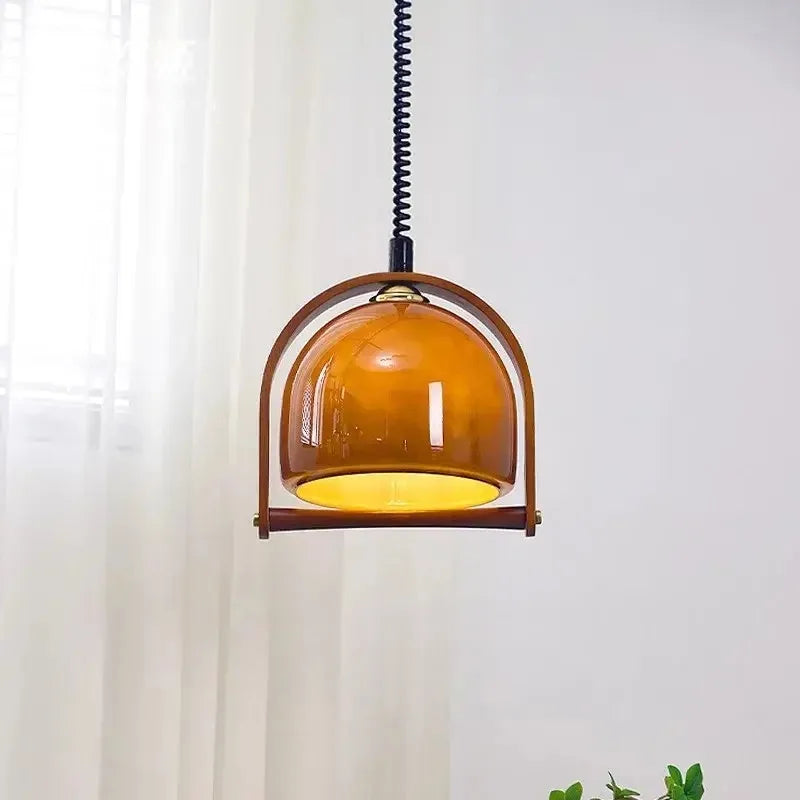 Vintage Bauhaus drewniane lampy wiszące