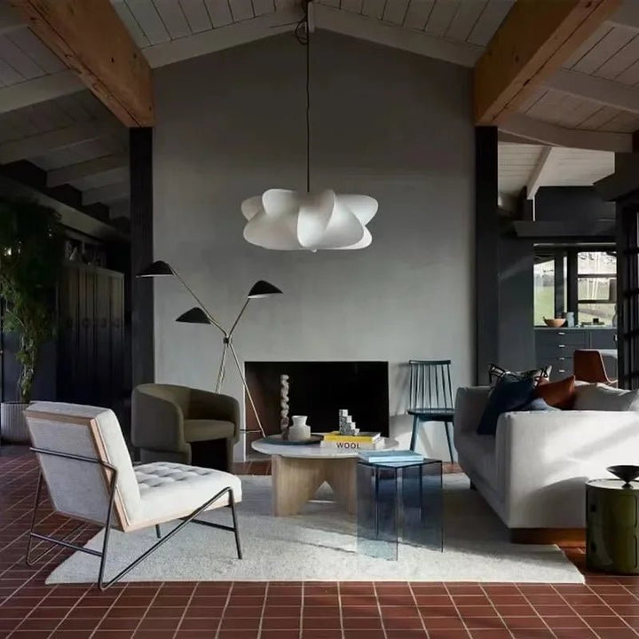 Lampa wisząca Wabi Sabi z jedwabiu Japonia