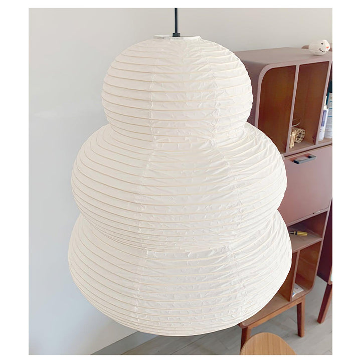 Lampa wisząca z papieru ryżowego