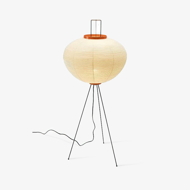Lampa podłogowa z papieru ryżowego