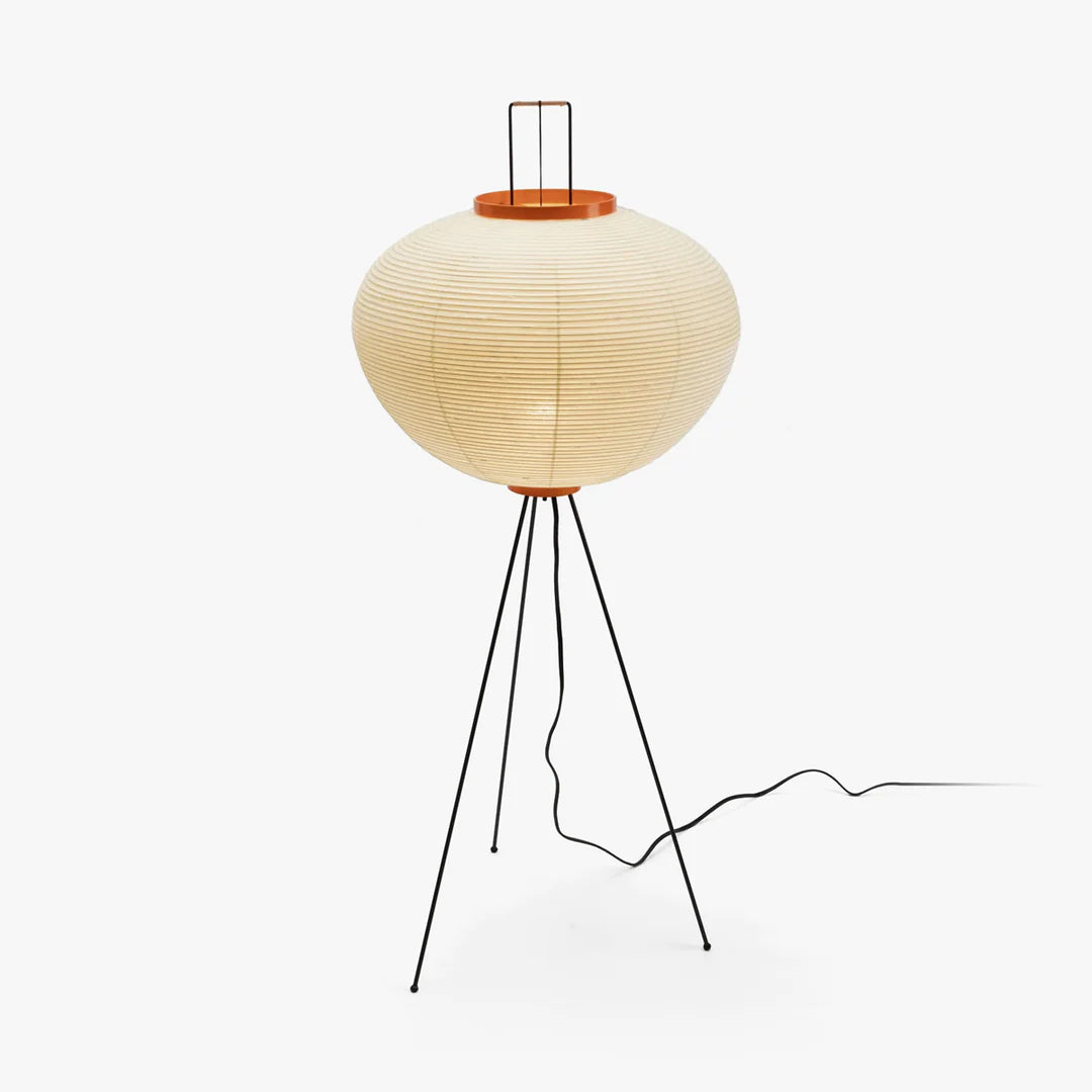Lampa podłogowa z papieru ryżowego