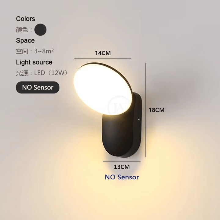 Lampa ścienna LED z czujnikiem ruchu