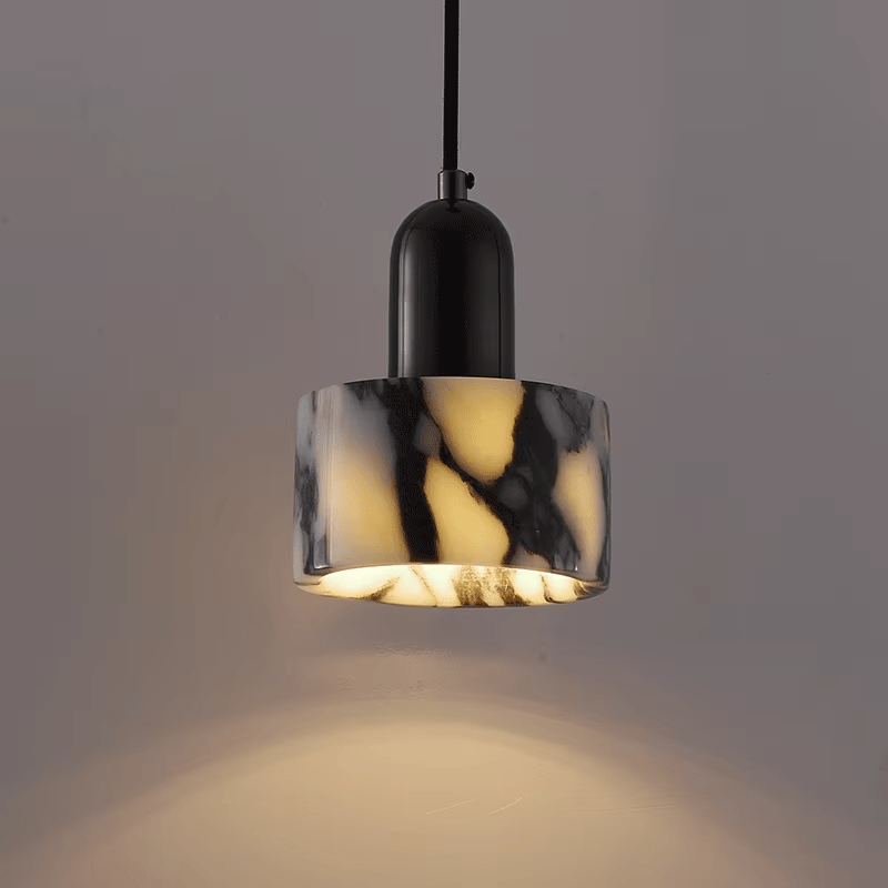 Lampa wisząca czarny marmur