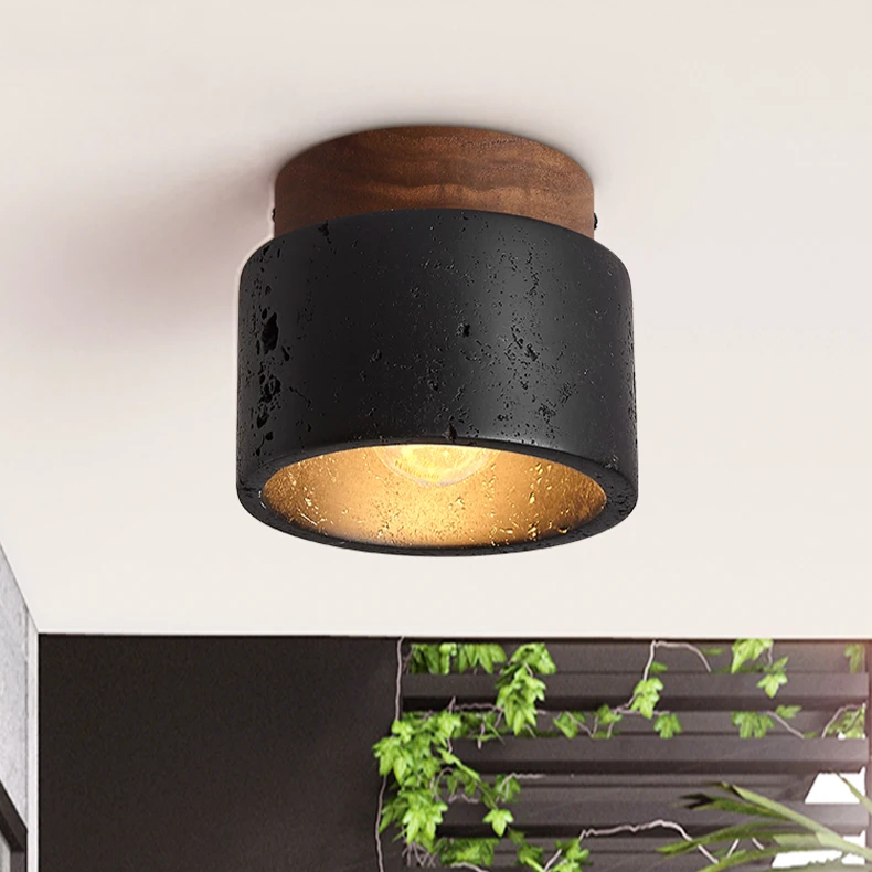 Lampa sufitowa Ascend z kamienia