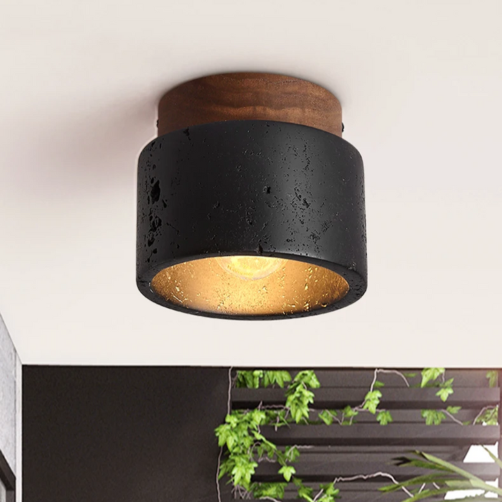 Lampa sufitowa Ascend z kamienia